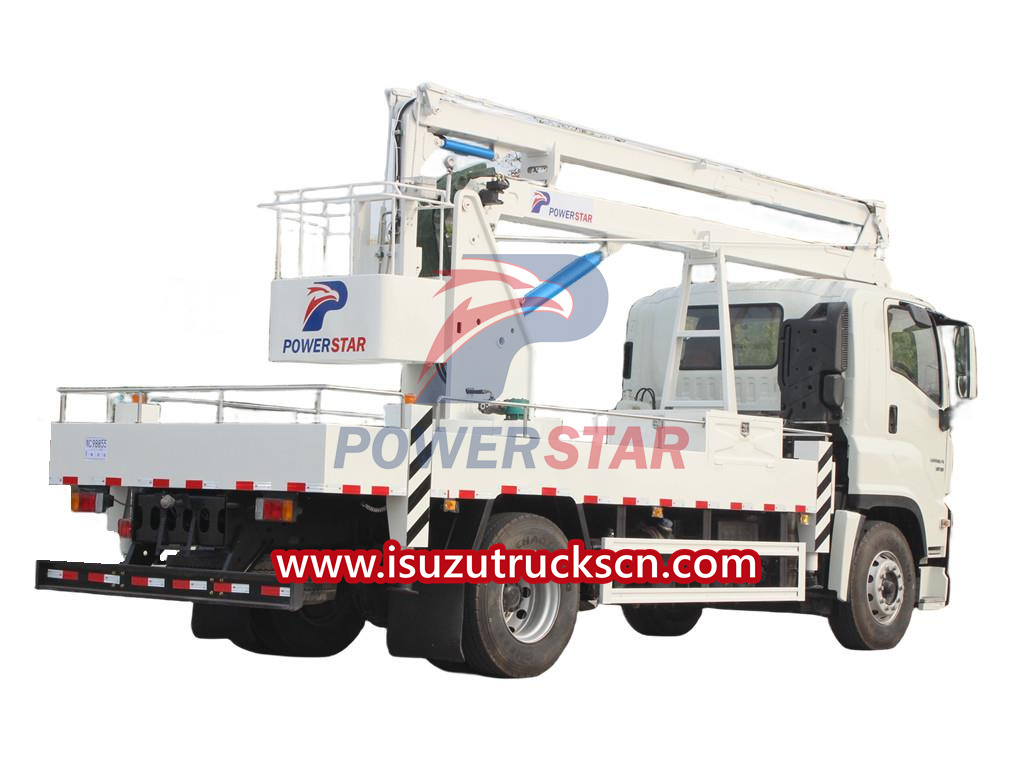 Isuzu GIGA articulating bucket truck