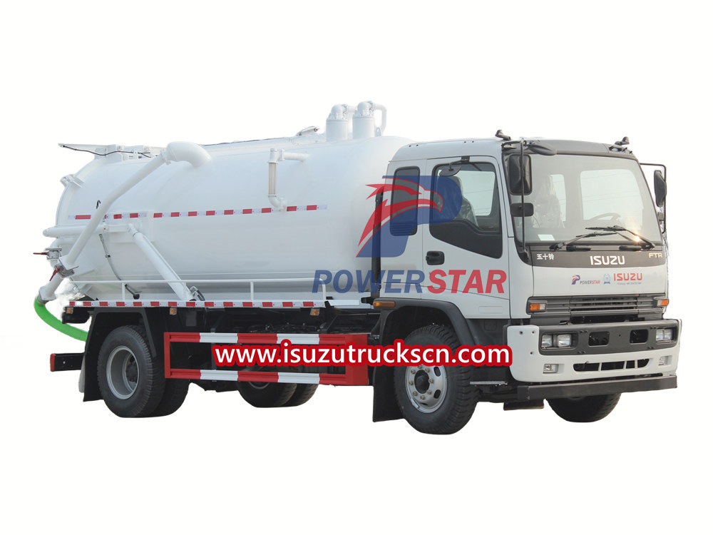 Xe chở dầu chân không Isuzu