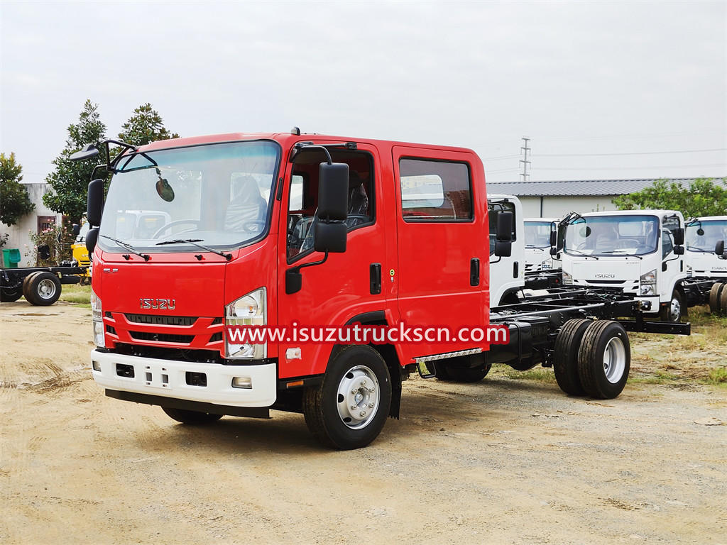 ISUZU NPR fire truck chassis cabin