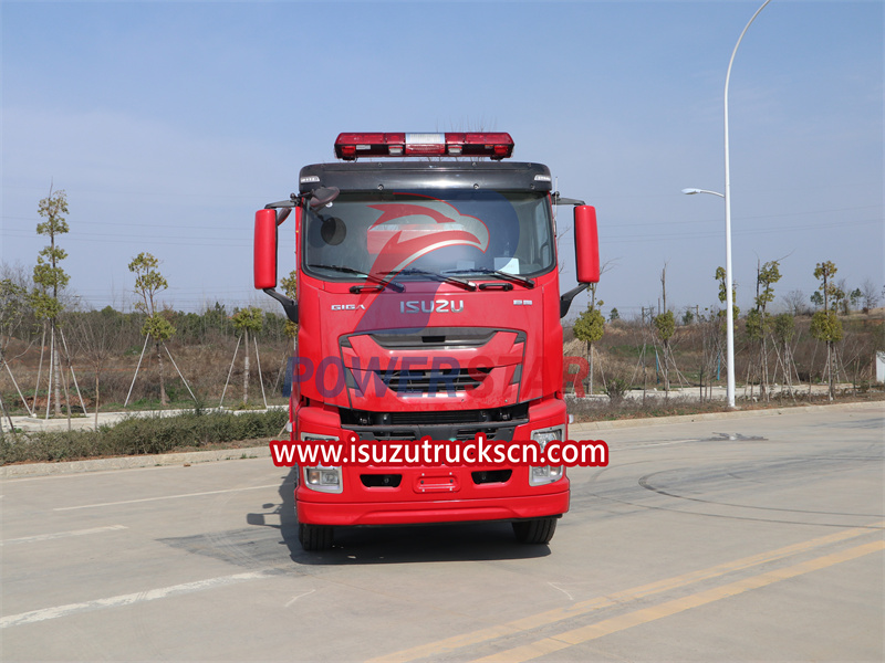 isuzu foam fire truck