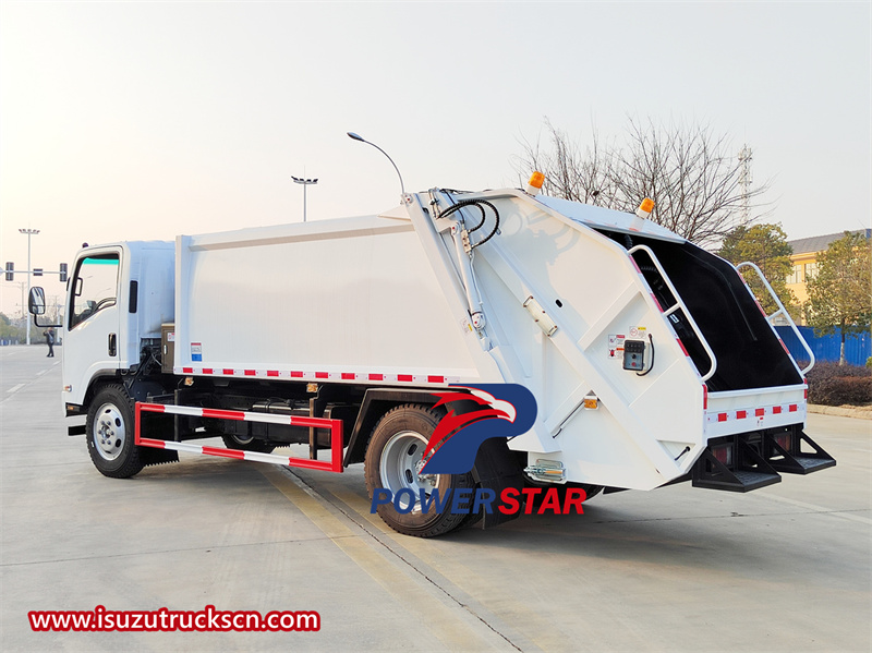 isuzu garbage compactor truck