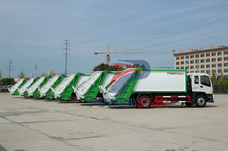 isuzu rear loader compactor 