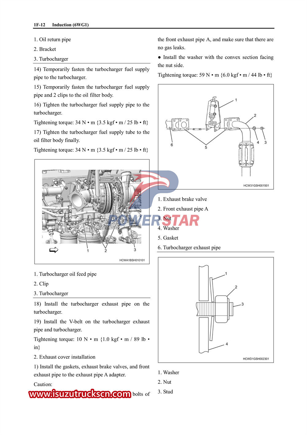 Hướng dẫn sử dụng dịch vụ làm mát động cơ Isuzu 6WG1 và hộp số ZF