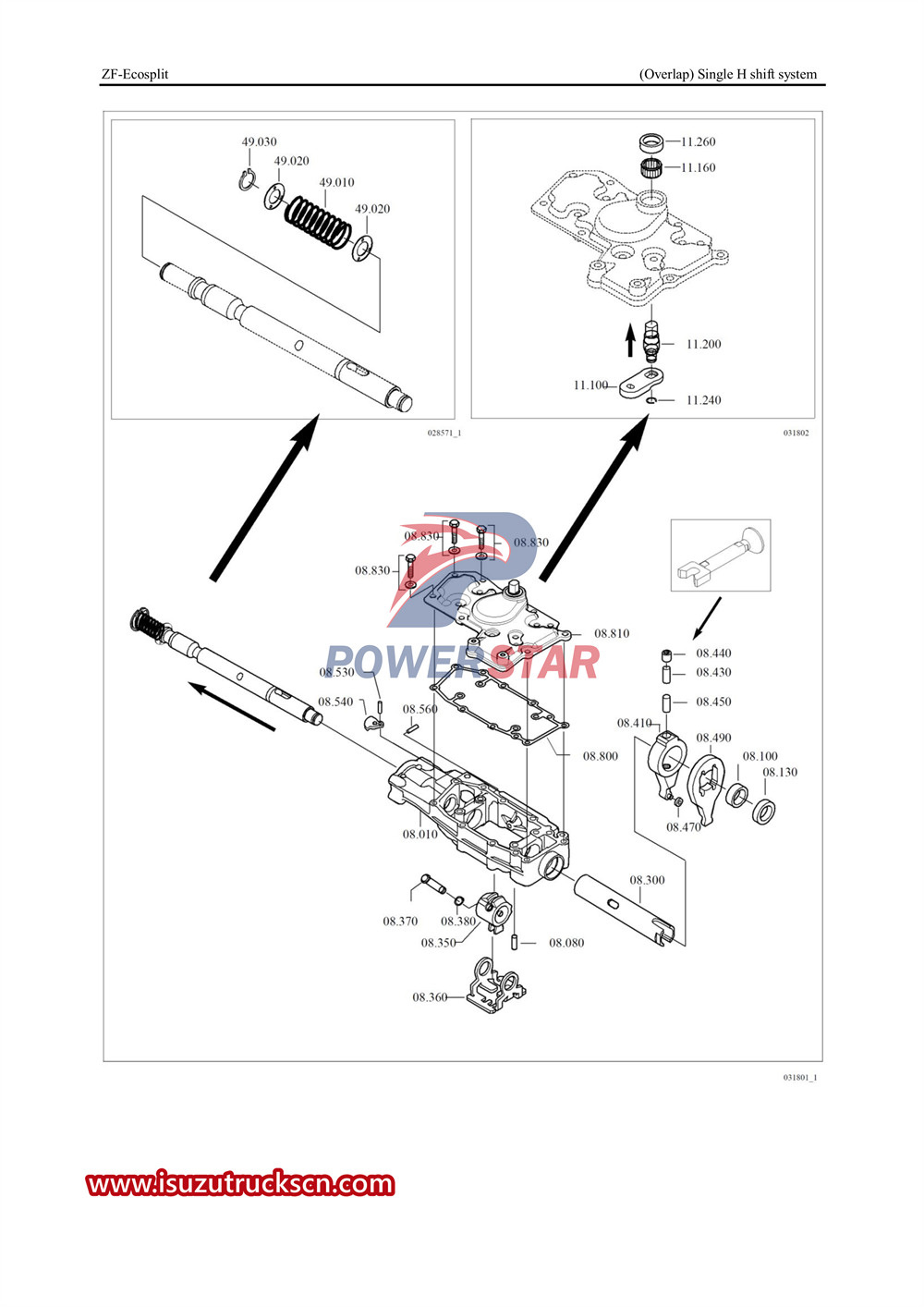 Hướng dẫn sử dụng dịch vụ làm mát động cơ Isuzu 6WG1 và hộp số ZF