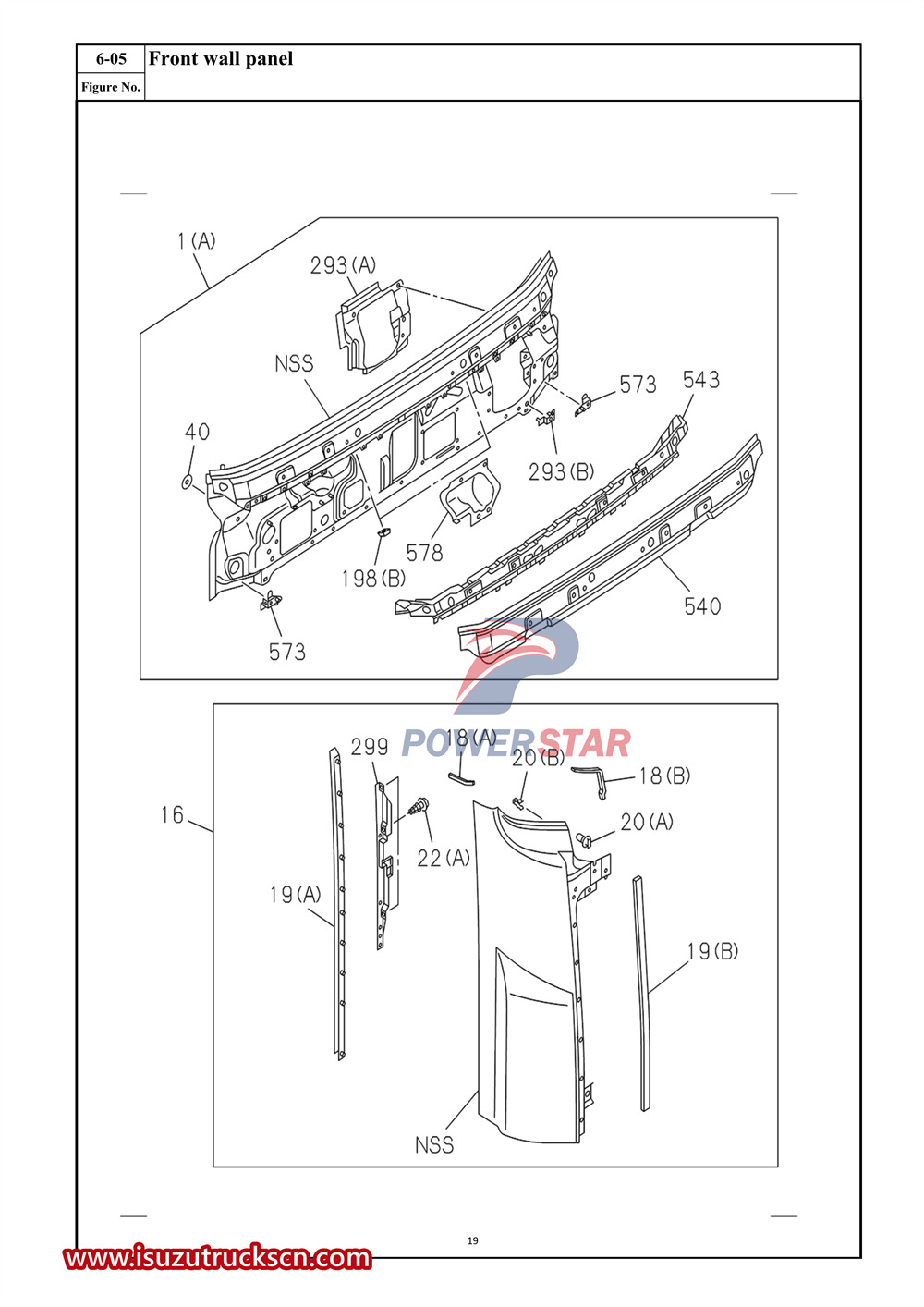 Danh mục phụ tùng thương mại dòng Isuzu VC61