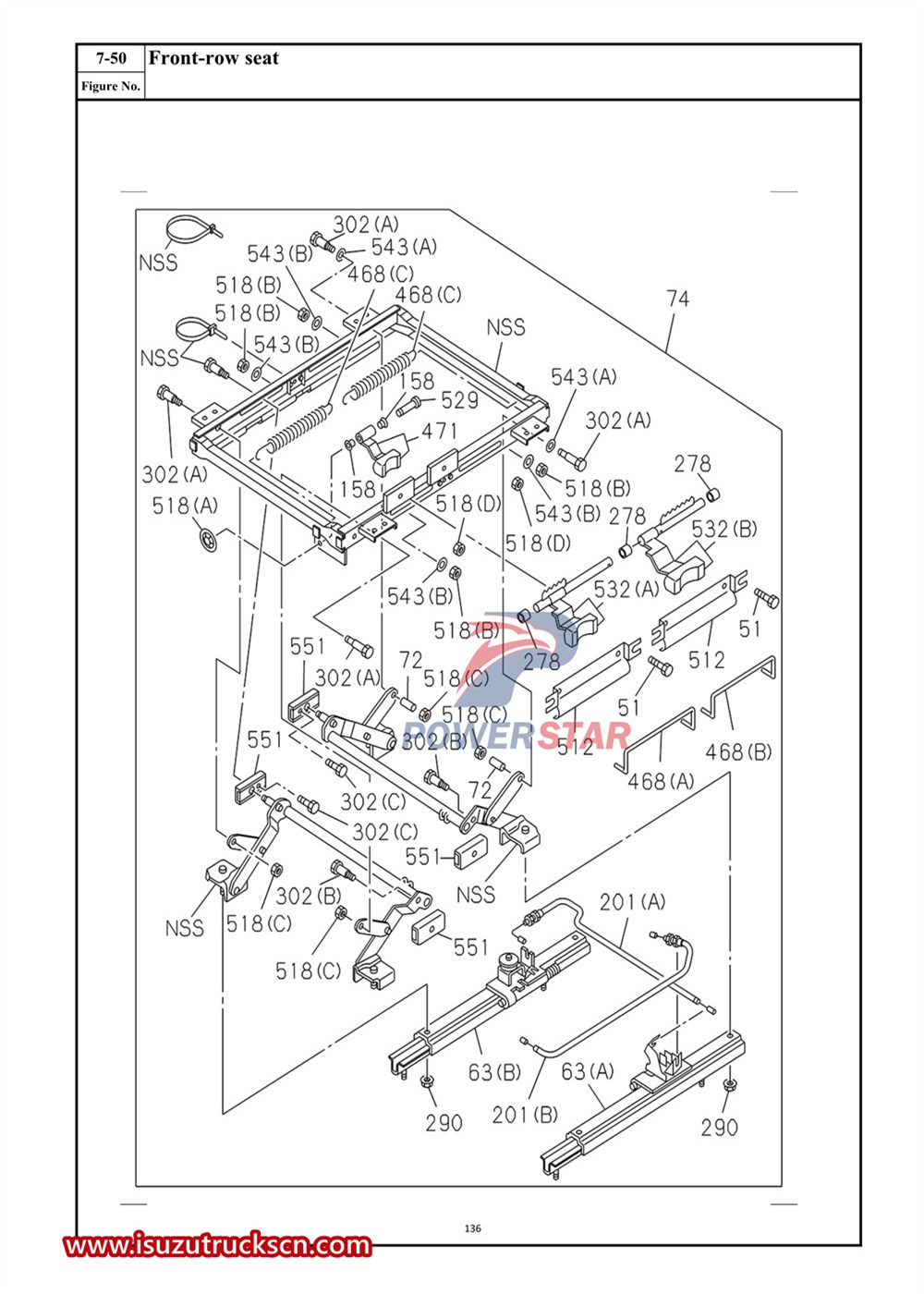 Danh mục phụ tùng thương mại dòng Isuzu VC61