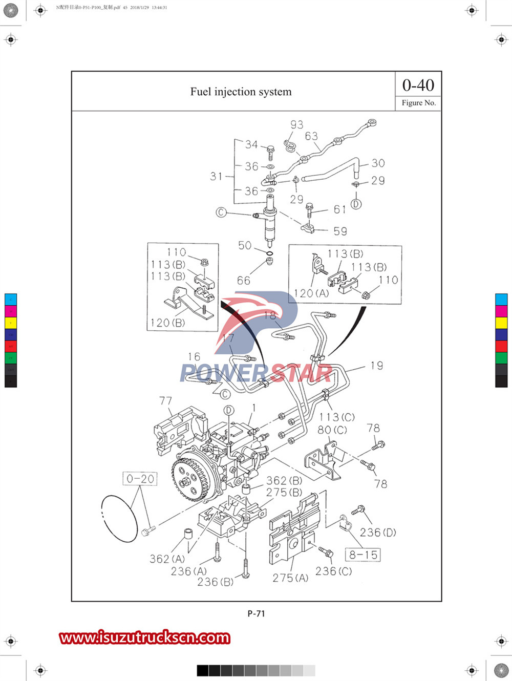 Danh mục phụ tùng thương mại Isuzu N-series1