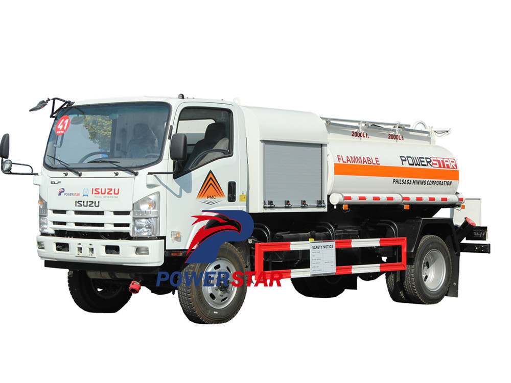 Xe bồn bơm nhiên liệu kết hợp Isuzu 700P 4x4