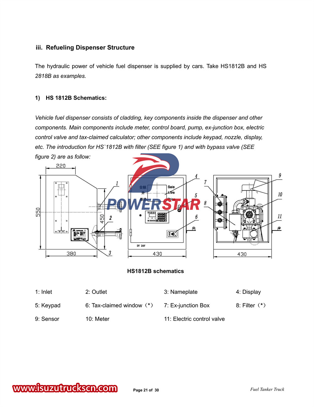 Hướng dẫn sử dụng xe bồn bơm xăng kết hợp Isuzu 700P 4x4