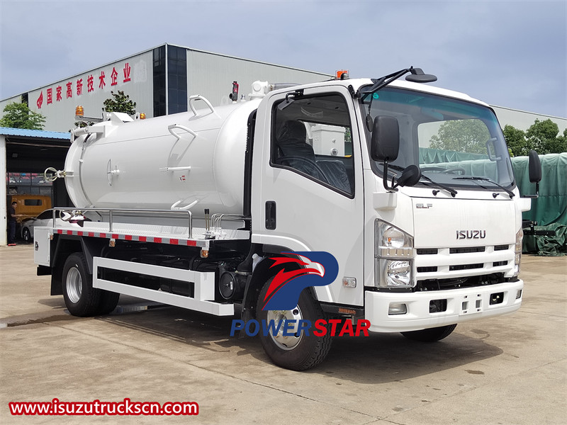 Isuzu 8cbm sewer suction truck