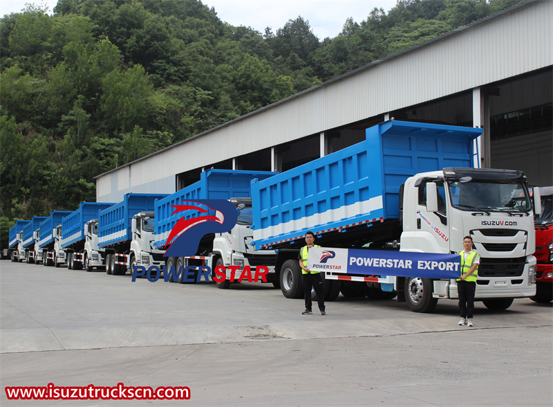 Batch Isuzu GIGA 6x4 dump truck for Pilippines