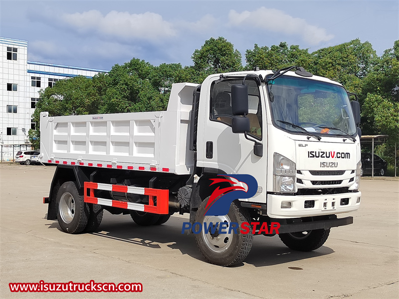 Isuzu diesel engine 4x4 dump truck