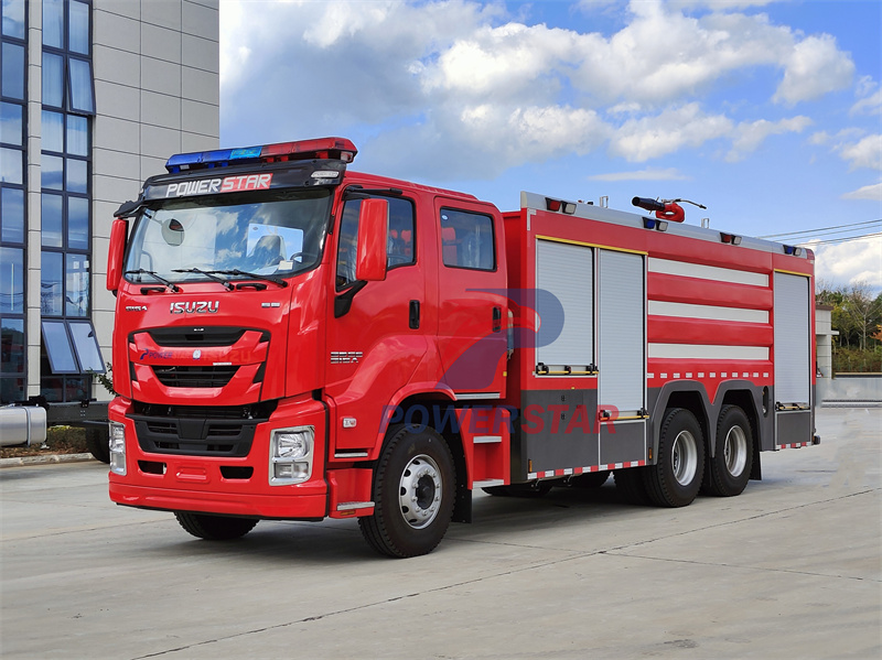 Isuzu giga chassis Industrial Foam Tender Fire Truck