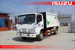 rear loader type 8Cubic meter ELF ISUZU Refuse Truck Compactor