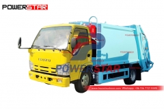 Factory outlet ISUZU 5CBM rear loader truck for sale