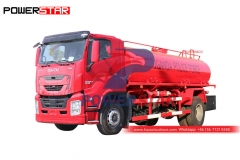 Factory outlet ISUZU GIGA 6 wheeler 12CBM water tender fire truck