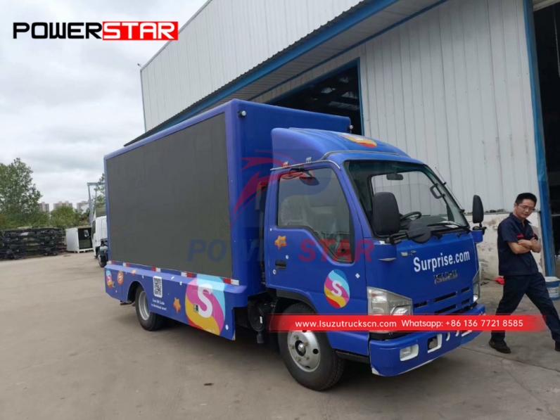 ISUZU Outdoor Isuzu Mobile LED Screen Vehicles for surprise