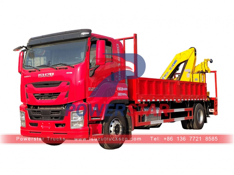 ISUZU GIGA 6 wheeler Boom Trucks with XCMG crane