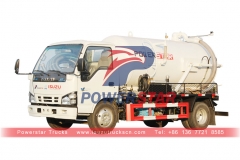 Japan brand ISUZU small vacuum suction truck for sale