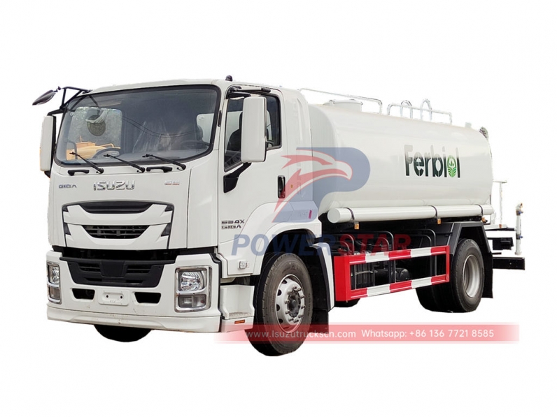 ISUZU GIGA 4×2 stainless steel water tank truck