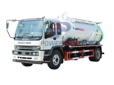 Isuzu 10000liters sewer vacuum pump truck