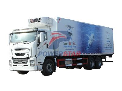 ISUZU GIGA freezer van with Carrier refrigeration unit