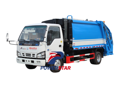 Philippine Isuzu 4HK1 engine garbage compactor truck