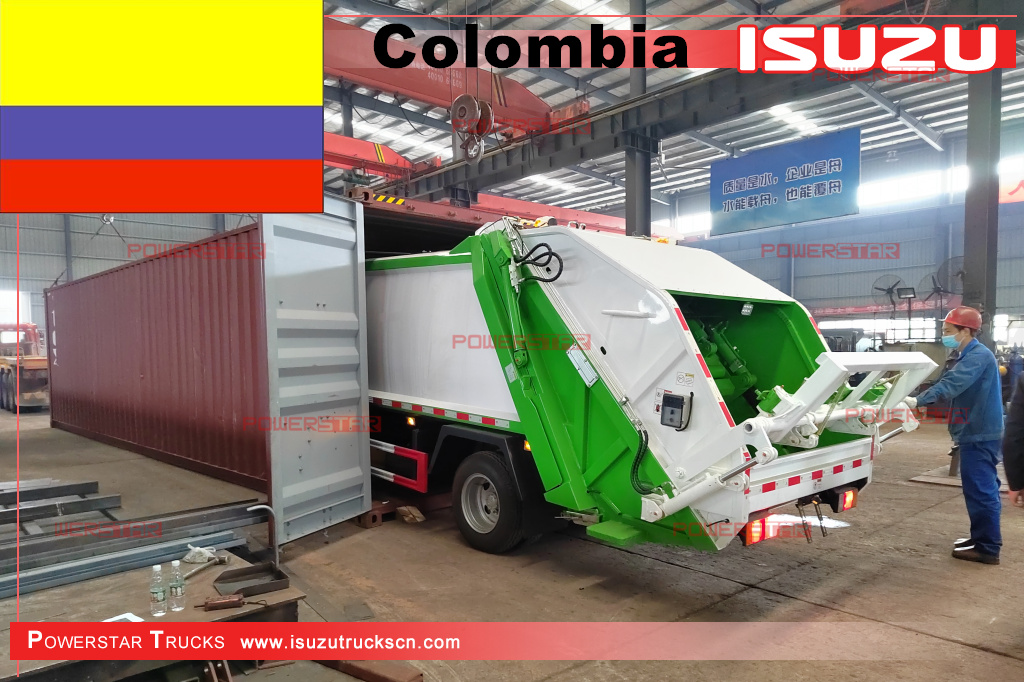 Colombia - 2 chiếc Xe tải ép rác ISUZU NPR
    