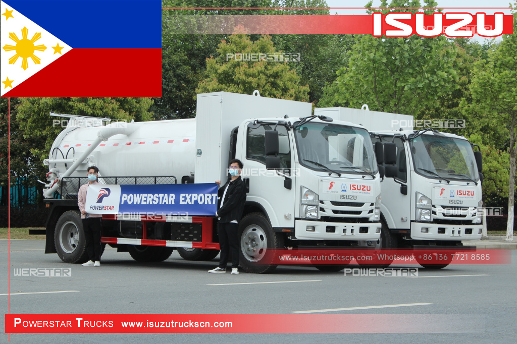 Philippines - Xe bồn tự hoại ISUZU NPR có bơm MORO
    