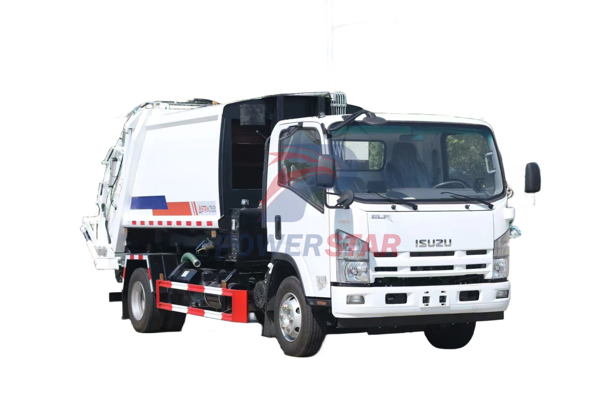 Ứng dụng xe ép rác gắn trên xe nâng Isuzu NPR
    