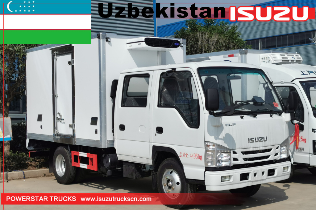 Uzbekistan - Xe tải đông lạnh cabin đôi ISUZU
    