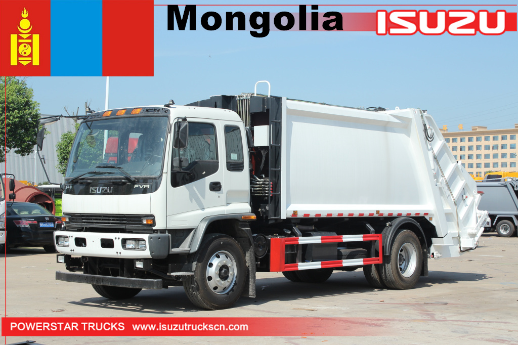 Mông Cổ - Xe chở rác nén ISUZU FVR 1 chiếc
    