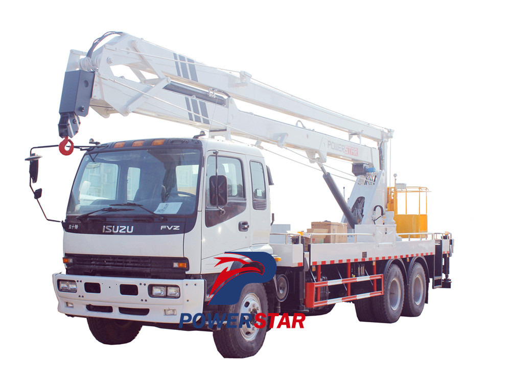 Hướng dẫn sử dụng xe tải làm việc trên không ISUZU FVZ 6x4
    