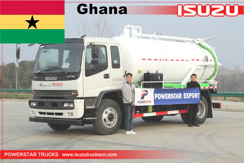 Ghana- Xe tải bơm chân không nước thải ISUZU FTR
    