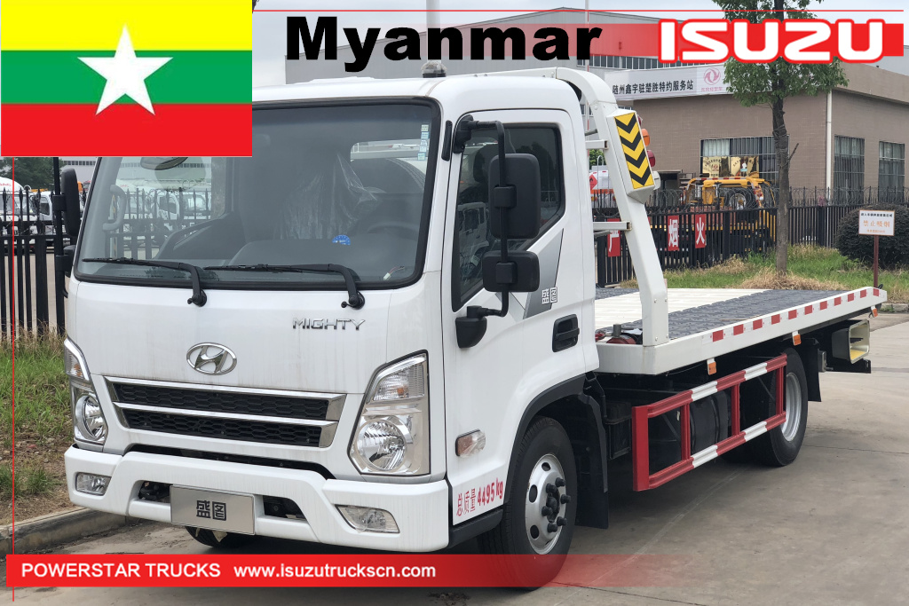 Myanmar - 1 chiếc Xe tải phá hoại Flatbed Hyundai
    