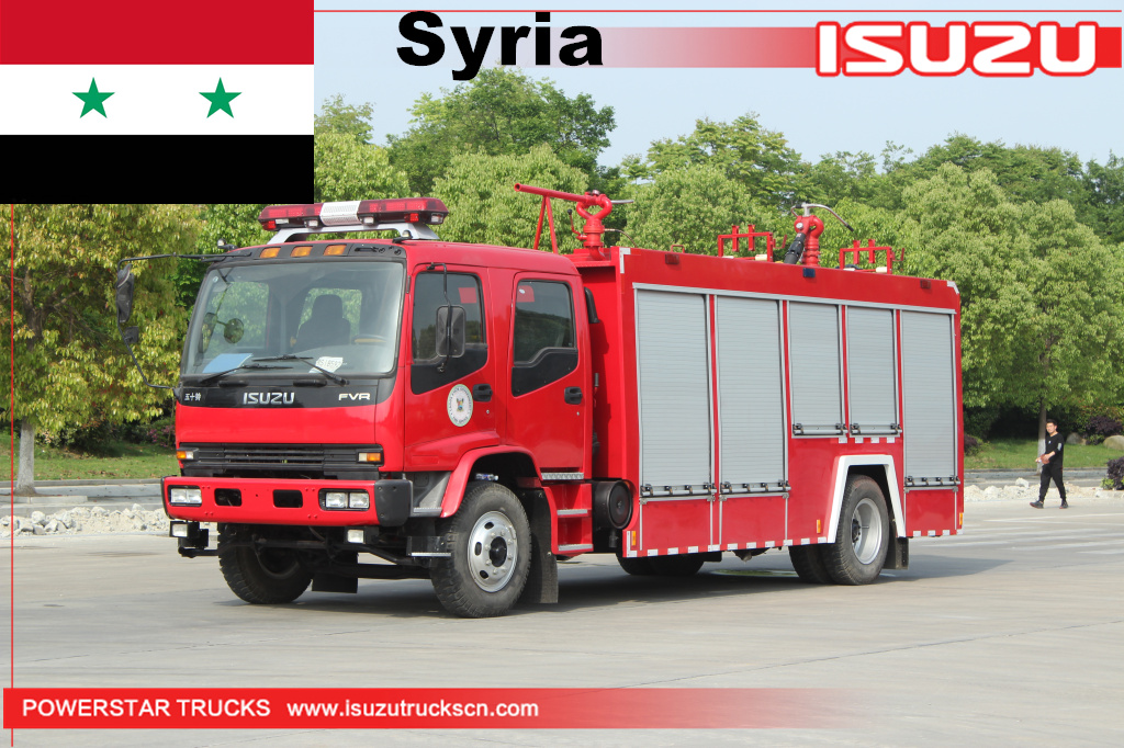 Syria - 1 chiếc ISUZU FVR Form chữa cháy bột
    