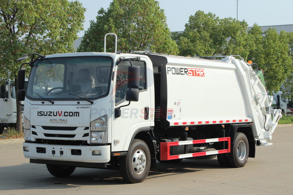 Xe ben rác Isuzu KV800 có tính năng động cơ 4JZ1-TCG60 150hp
    