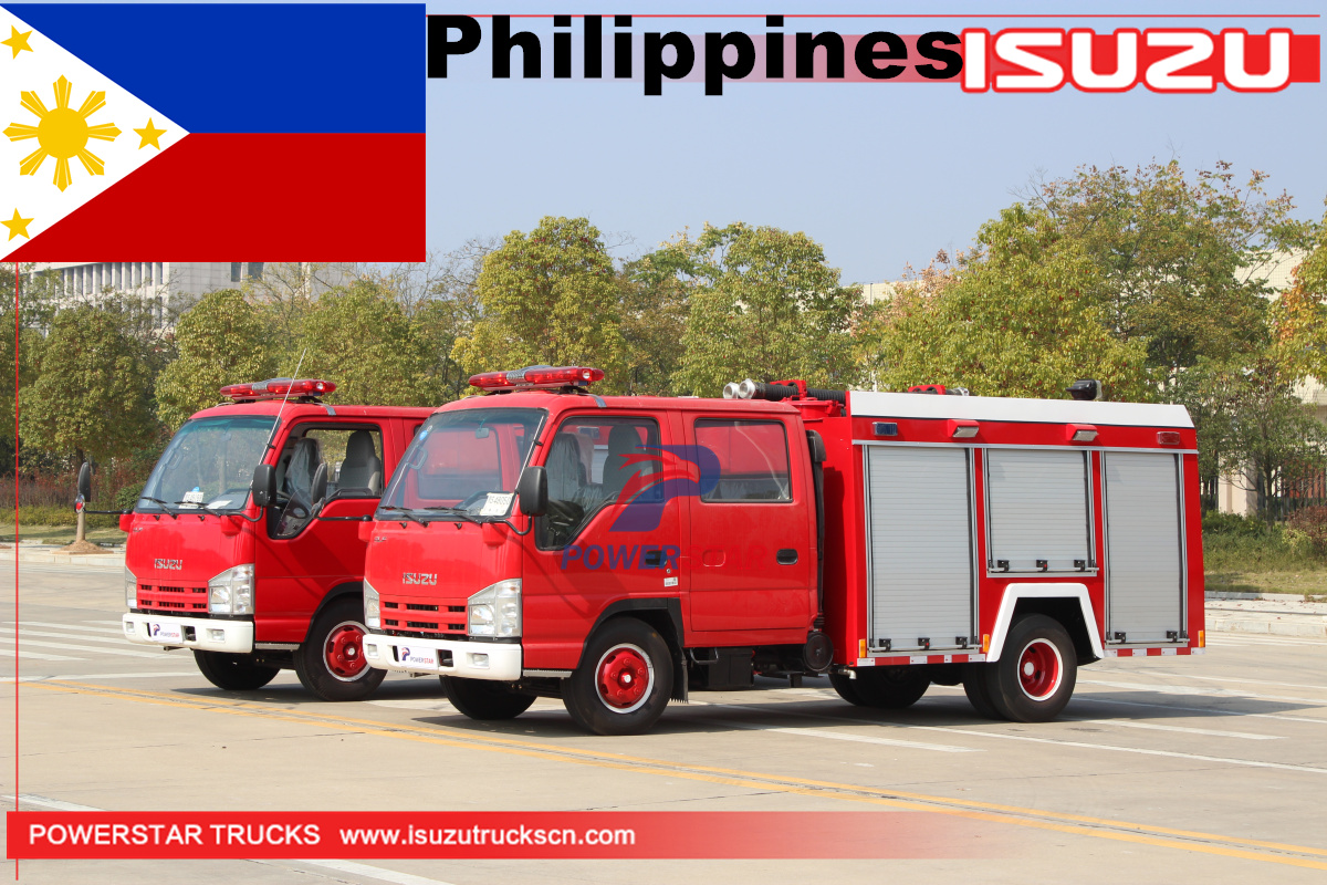 Philippines - 2 Chiếc Xe chữa cháy bọt nước ISUZU
    