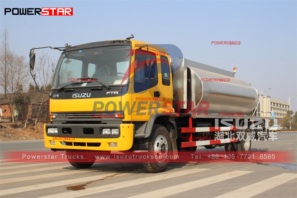 ISUZU FTR Intelligence Nhà phân phối nhựa đường Hướng dẫn vận hành xe tải xuất khẩu Myanmar
    