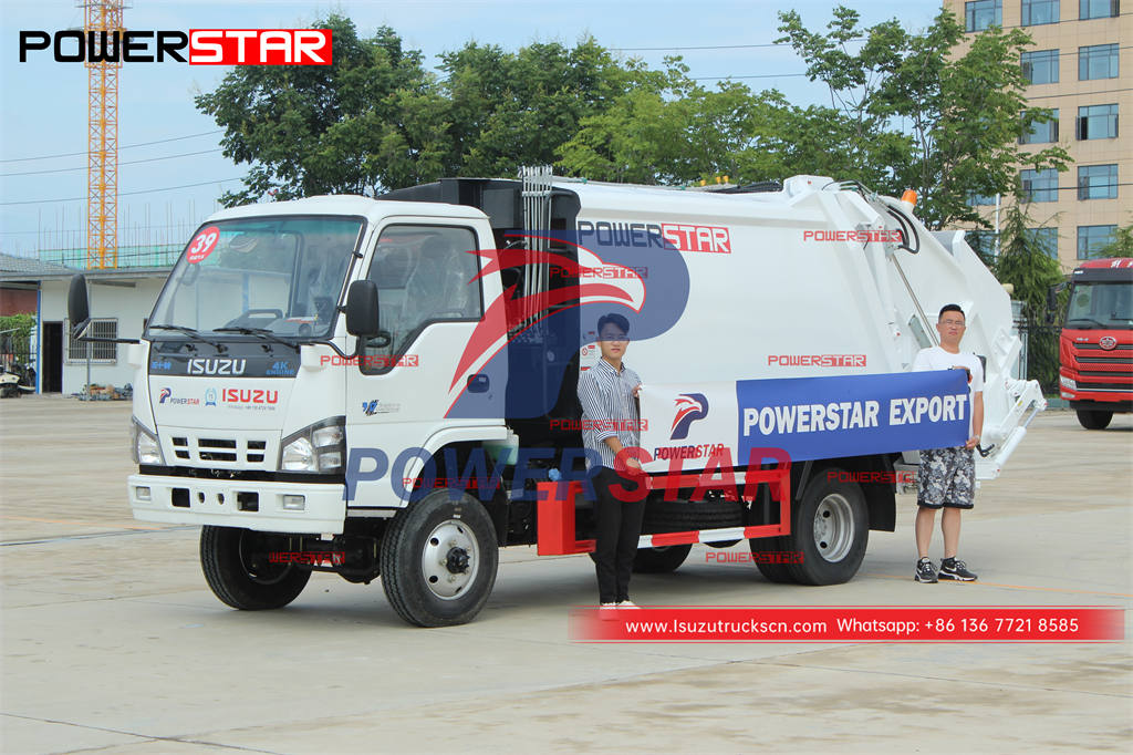 Philippines - Xe ép rác ISUZU 600P 4×4 AWD 6CBM xuất khẩu sang Philippines
    