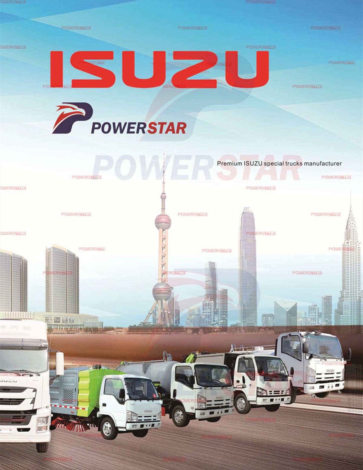 Danh mục xe tải tùy chỉnh ISUZU chuyên nghiệp POWERSTAR
    