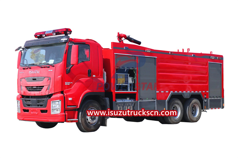 Philippines Xe chữa cháy công nghiệp ISUZU Giga Foam Tender với 6 lính cứu hỏa
    