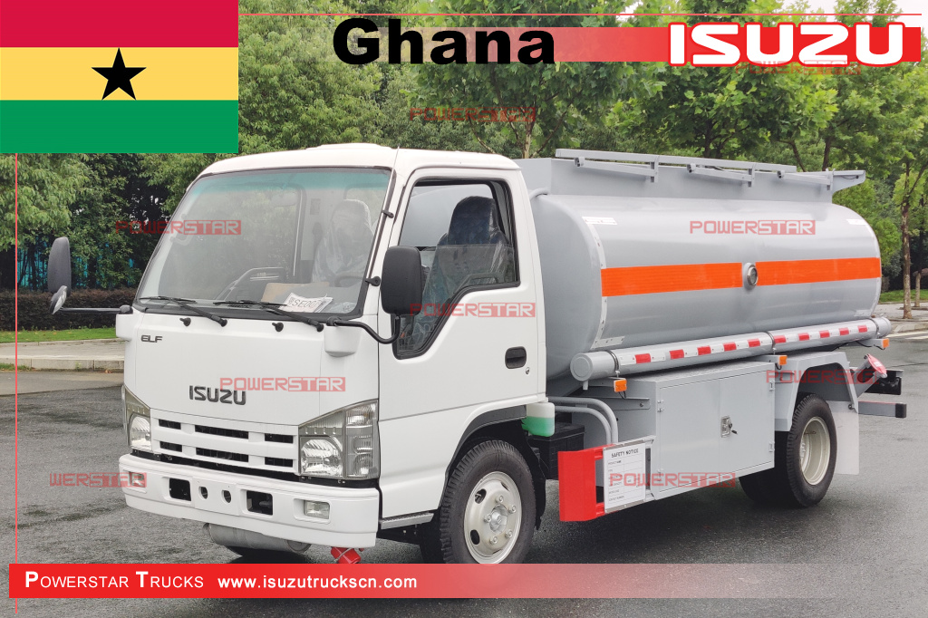 Ghana - Xe bồn chở dầu nhiên liệu ISUZU ELF/100P
    