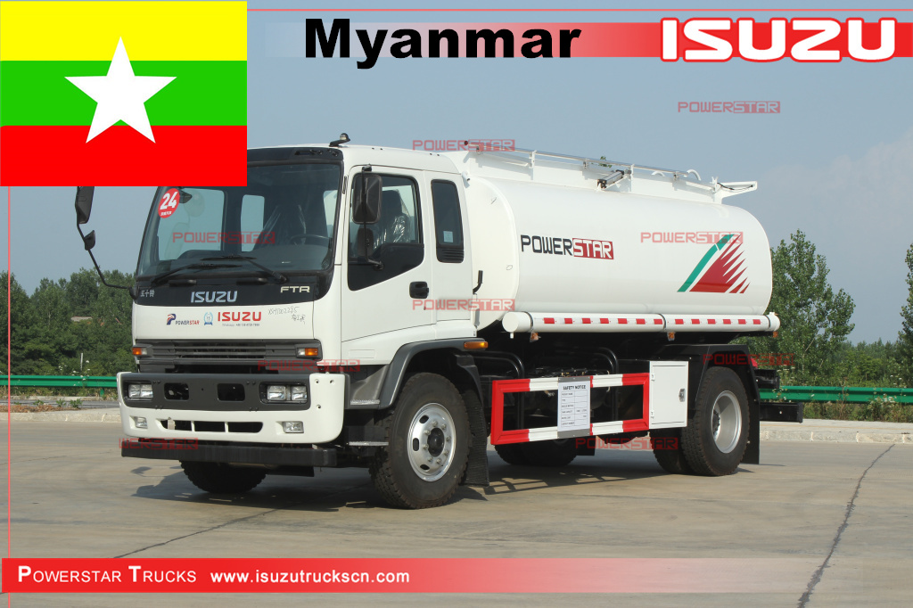 Myanmar - Xe tải chở dầu ISUZU FTR Fuel Bowser
    