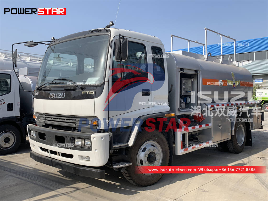 Campuchia - Xe tải tiếp nhiên liệu máy bay ISUZU FTR 10000 lít xuất khẩu
    