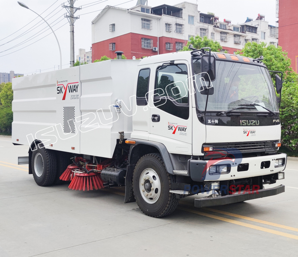 Xe tải quét đường phố Isuzu FVR 6HK1-TCL Philippines
    