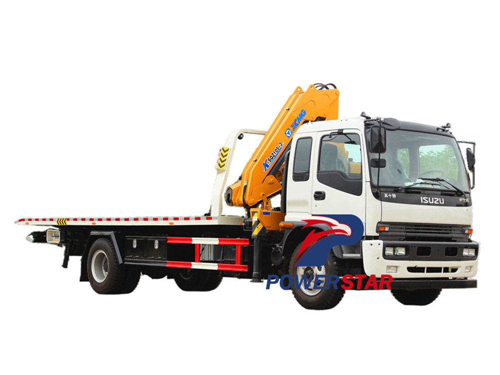 Xe tải phá hủy Isuzu FTR có hướng dẫn sử dụng cần cẩu
    