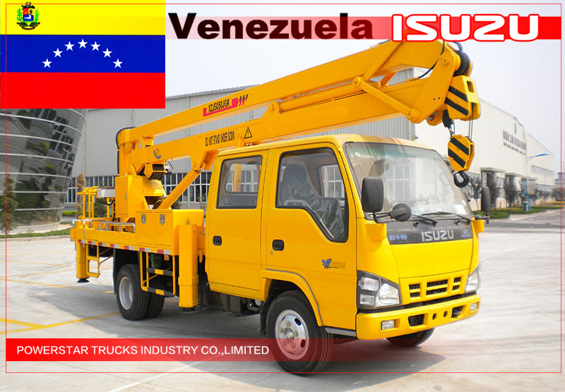 Xe tải trên không ISUZU 16m cho Venezuela
    