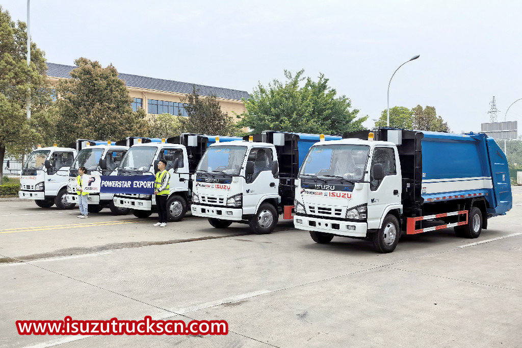 5 chiếc Isuzu NKR 8cbm xe ép rác xuất khẩu Philippines
    