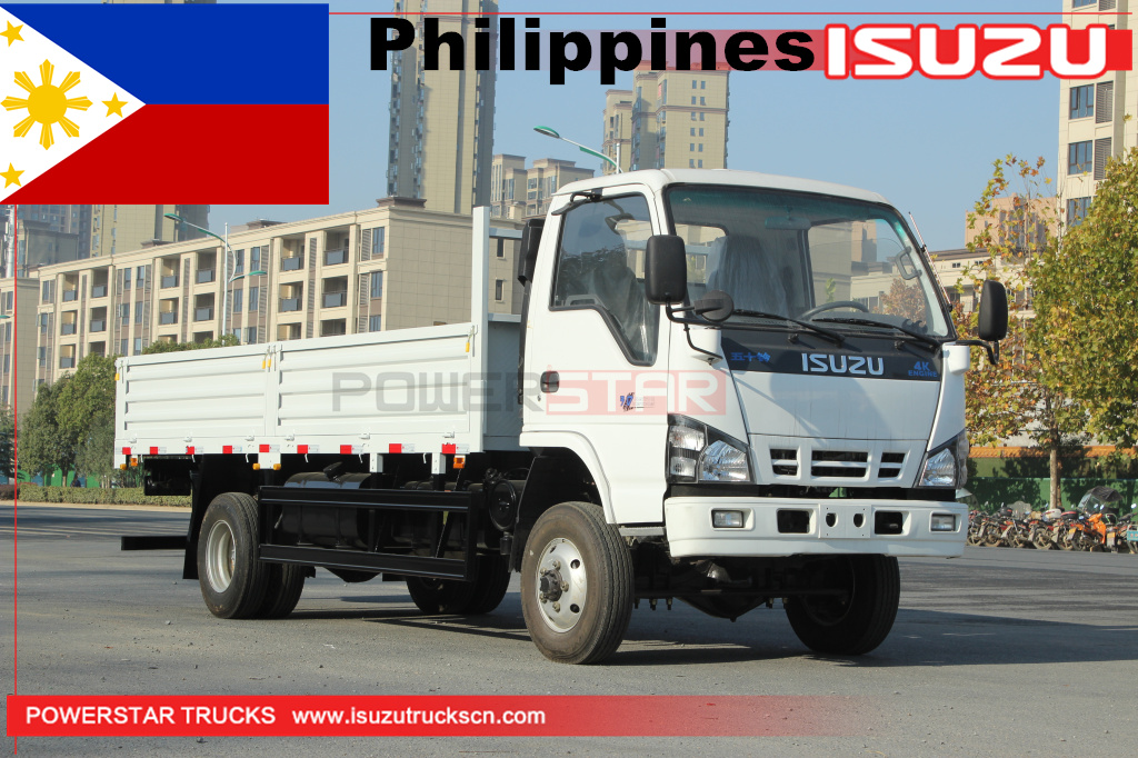 Philippines - 3 chiếc ISUZU NKR 600P 4x4 xe tải chở hàng địa hình sàn phẳng thả ngang
    